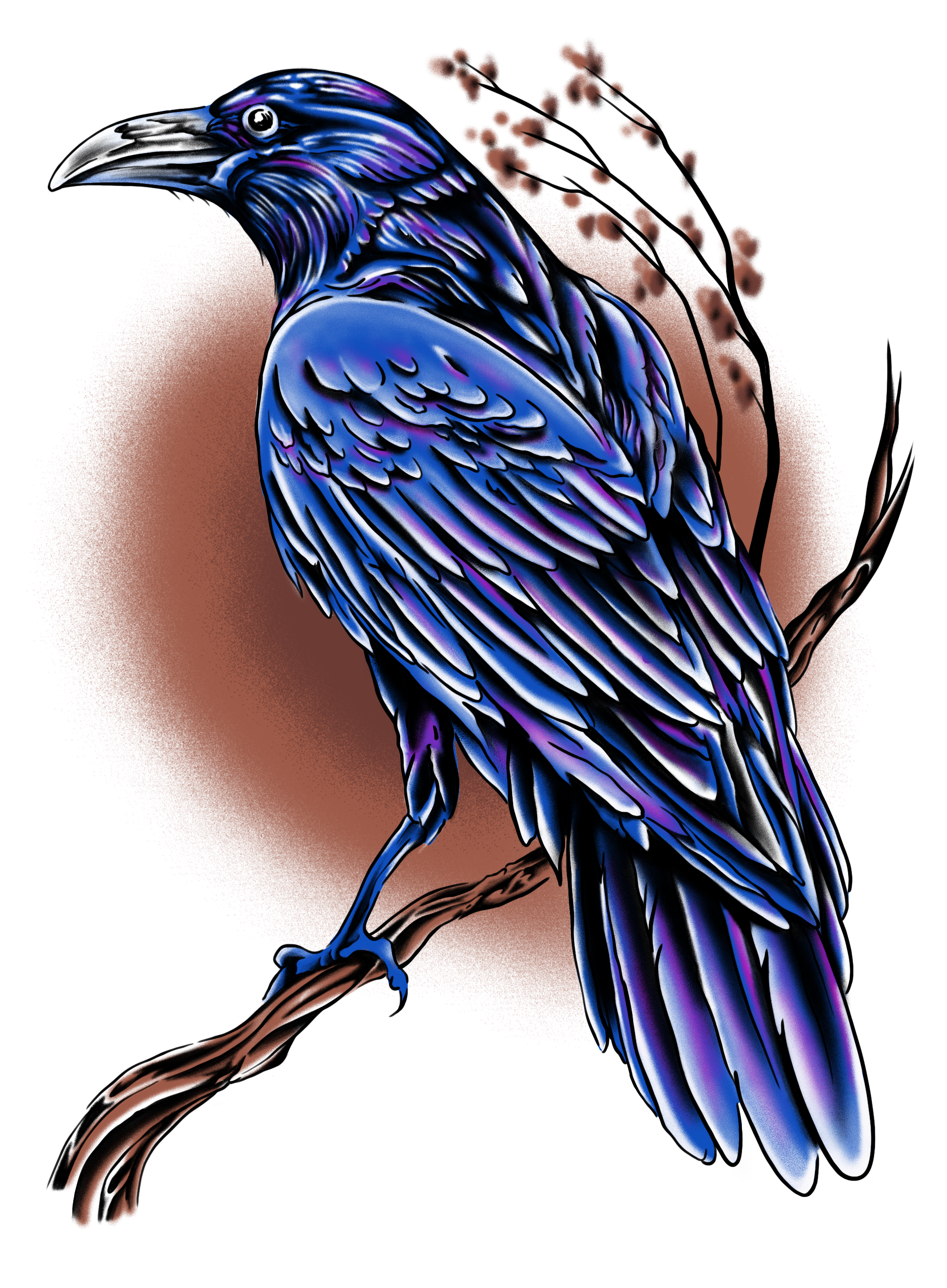 Crow flash artwork